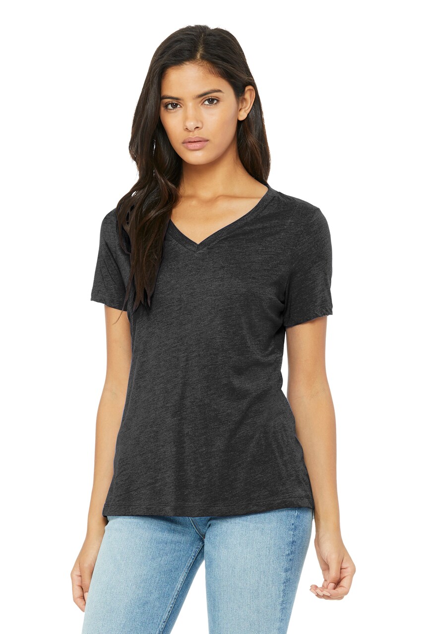 BELLA + CANVAS® Women's Relaxed Triblend Short Sleeve V-Neck T-shirt